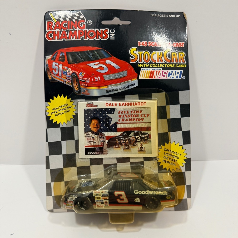 Racing Champions Diecast Car Unisex 1:43 Black Good Dale Earnhardt #3 NASCAR